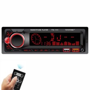 TTA-1111BT Universal Fit Single Din Car Stereo FMUSBAUX (2)