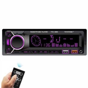 TTA-5555BT Universal Fit Single Din Car Stereo FMUSBAUX (3)