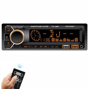 TTA-6666BT Universal Fit Single Din Car Stereo FMUSBAUX (1)